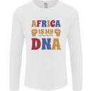 Africa is My DNA Juneteenth Black Lives Matter Mens Long Sleeve T-Shirt White