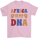 Africa is My DNA Juneteenth Black Lives Matter Mens T-Shirt 100% Cotton Light Pink