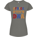 Africa is My DNA Juneteenth Black Lives Matter Womens Petite Cut T-Shirt Charcoal