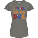 Africa is My DNA Juneteenth Black Lives Matter Womens Petite Cut T-Shirt Charcoal
