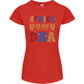 Africa is My DNA Juneteenth Black Lives Matter Womens Petite Cut T-Shirt Red