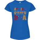 Africa is My DNA Juneteenth Black Lives Matter Womens Petite Cut T-Shirt Royal Blue