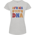 Africa is My DNA Juneteenth Black Lives Matter Womens Petite Cut T-Shirt Sports Grey