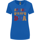 Africa is My DNA Juneteenth Black Lives Matter Womens Wider Cut T-Shirt Royal Blue