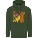 Africa is in My DNA Juneteenth Black Lives Matter Childrens Kids Hoodie Forest Green