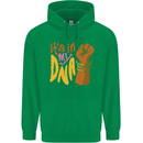 Africa is in My DNA Juneteenth Black Lives Matter Childrens Kids Hoodie Irish Green