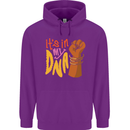 Africa is in My DNA Juneteenth Black Lives Matter Childrens Kids Hoodie Purple