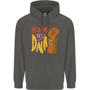 Africa is in My DNA Juneteenth Black Lives Matter Childrens Kids Hoodie Storm Grey
