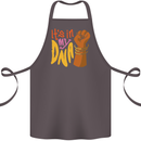 Africa is in My DNA Juneteenth Black Lives Matter Cotton Apron 100% Organic Dark Grey