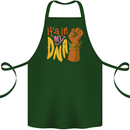 Africa is in My DNA Juneteenth Black Lives Matter Cotton Apron 100% Organic Forest Green