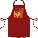 Africa is in My DNA Juneteenth Black Lives Matter Cotton Apron 100% Organic Maroon
