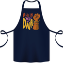 Africa is in My DNA Juneteenth Black Lives Matter Cotton Apron 100% Organic Navy Blue