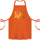 Africa is in My DNA Juneteenth Black Lives Matter Cotton Apron 100% Organic Orange