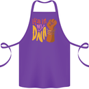 Africa is in My DNA Juneteenth Black Lives Matter Cotton Apron 100% Organic Purple