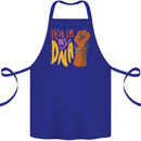 Africa is in My DNA Juneteenth Black Lives Matter Cotton Apron 100% Organic Royal Blue