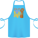 Africa is in My DNA Juneteenth Black Lives Matter Cotton Apron 100% Organic Turquoise