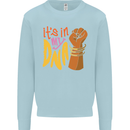 Africa is in My DNA Juneteenth Black Lives Matter Kids Sweatshirt Jumper Light Blue