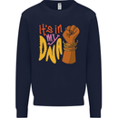Africa is in My DNA Juneteenth Black Lives Matter Kids Sweatshirt Jumper Navy Blue