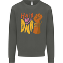 Africa is in My DNA Juneteenth Black Lives Matter Kids Sweatshirt Jumper Storm Grey
