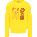 Africa is in My DNA Juneteenth Black Lives Matter Kids Sweatshirt Jumper Yellow