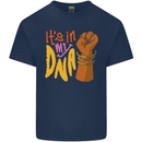 Africa is in My DNA Juneteenth Black Lives Matter Kids T-Shirt Childrens Navy Blue