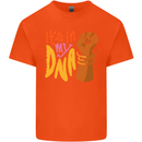 Africa is in My DNA Juneteenth Black Lives Matter Kids T-Shirt Childrens Orange
