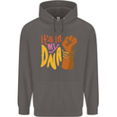 Africa is in My DNA Juneteenth Black Lives Matter Mens 80% Cotton Hoodie Charcoal