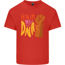 Africa is in My DNA Juneteenth Black Lives Matter Mens Cotton T-Shirt Tee Top Red