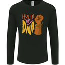 Africa is in My DNA Juneteenth Black Lives Matter Mens Long Sleeve T-Shirt Black