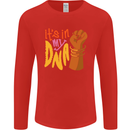 Africa is in My DNA Juneteenth Black Lives Matter Mens Long Sleeve T-Shirt Red