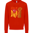 Africa is in My DNA Juneteenth Black Lives Matter Mens Sweatshirt Jumper Bright Red