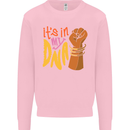 Africa is in My DNA Juneteenth Black Lives Matter Mens Sweatshirt Jumper Light Pink