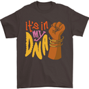 Africa is in My DNA Juneteenth Black Lives Matter Mens T-Shirt 100% Cotton Dark Chocolate
