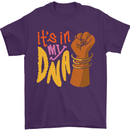 Africa is in My DNA Juneteenth Black Lives Matter Mens T-Shirt 100% Cotton Purple
