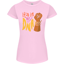 Africa is in My DNA Juneteenth Black Lives Matter Womens Petite Cut T-Shirt Light Pink