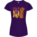 Africa is in My DNA Juneteenth Black Lives Matter Womens Petite Cut T-Shirt Purple