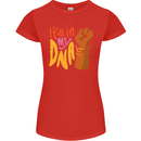 Africa is in My DNA Juneteenth Black Lives Matter Womens Petite Cut T-Shirt Red