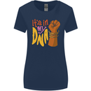 Africa is in My DNA Juneteenth Black Lives Matter Womens Wider Cut T-Shirt Navy Blue