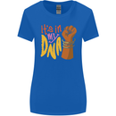 Africa is in My DNA Juneteenth Black Lives Matter Womens Wider Cut T-Shirt Royal Blue