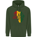African Black History Month Lives Matter Juneteenth Childrens Kids Hoodie Forest Green