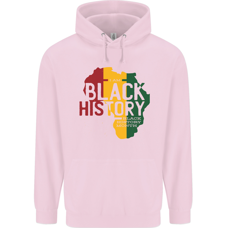 African Black History Month Lives Matter Juneteenth Childrens Kids Hoodie Light Pink