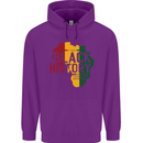 African Black History Month Lives Matter Juneteenth Childrens Kids Hoodie Purple