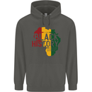 African Black History Month Lives Matter Juneteenth Childrens Kids Hoodie Storm Grey
