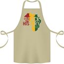 African Black History Month Lives Matter Juneteenth Cotton Apron 100% Organic Khaki