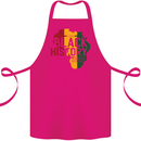 African Black History Month Lives Matter Juneteenth Cotton Apron 100% Organic Pink