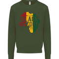 African Black History Month Lives Matter Juneteenth Kids Sweatshirt Jumper Forest Green