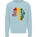 African Black History Month Lives Matter Juneteenth Kids Sweatshirt Jumper Light Blue