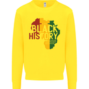 African Black History Month Lives Matter Juneteenth Kids Sweatshirt Jumper Yellow