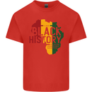 African Black History Month Lives Matter Juneteenth Kids T-Shirt Childrens Red