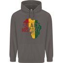 African Black History Month Lives Matter Juneteenth Mens 80% Cotton Hoodie Charcoal